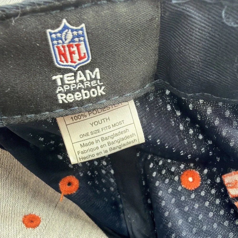 Chicago Bears Hat Youth NFL Adjustable Cap Devin Hester‎ 23 Reebok Orange Blue